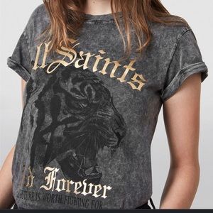 All Saints graphic top Sz 4